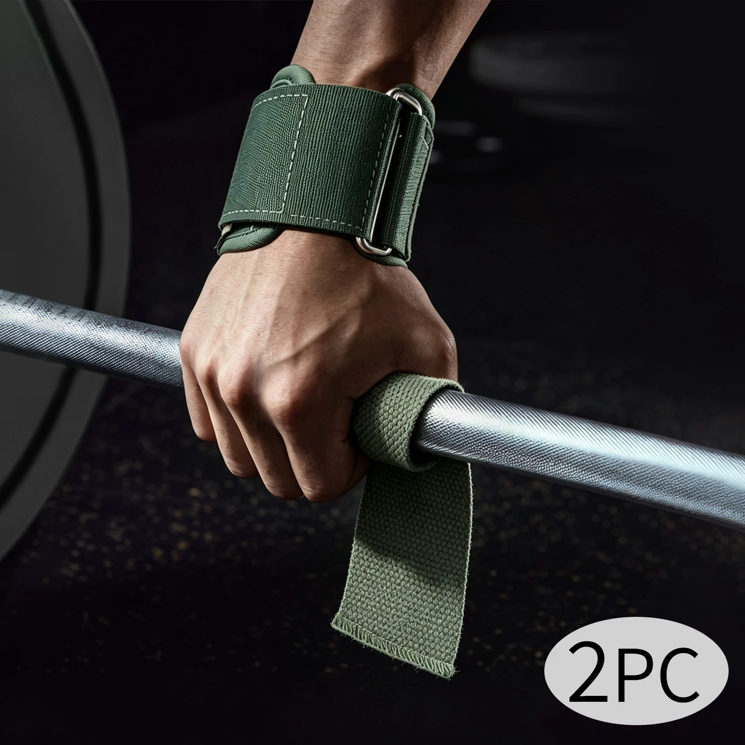 Crossfit Workout Gear - 웨이트리프팅 스트랩 2개 손목 스트랩 헬스장