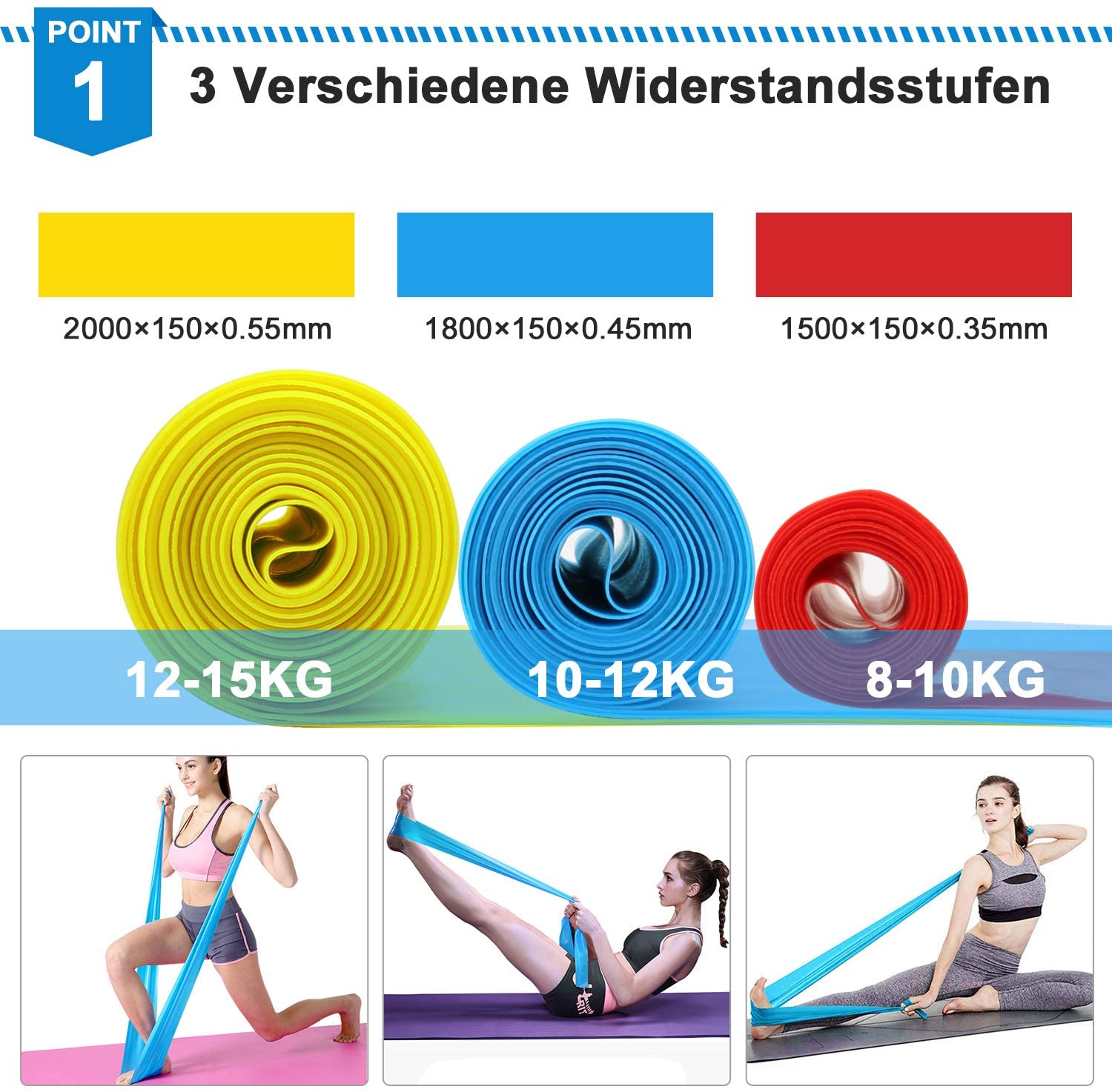 탄성 피트니스 밴드 3Pcs 저항 밴드 탄성 피트니스  - Crossfit Accessories 리뷰 및 가격