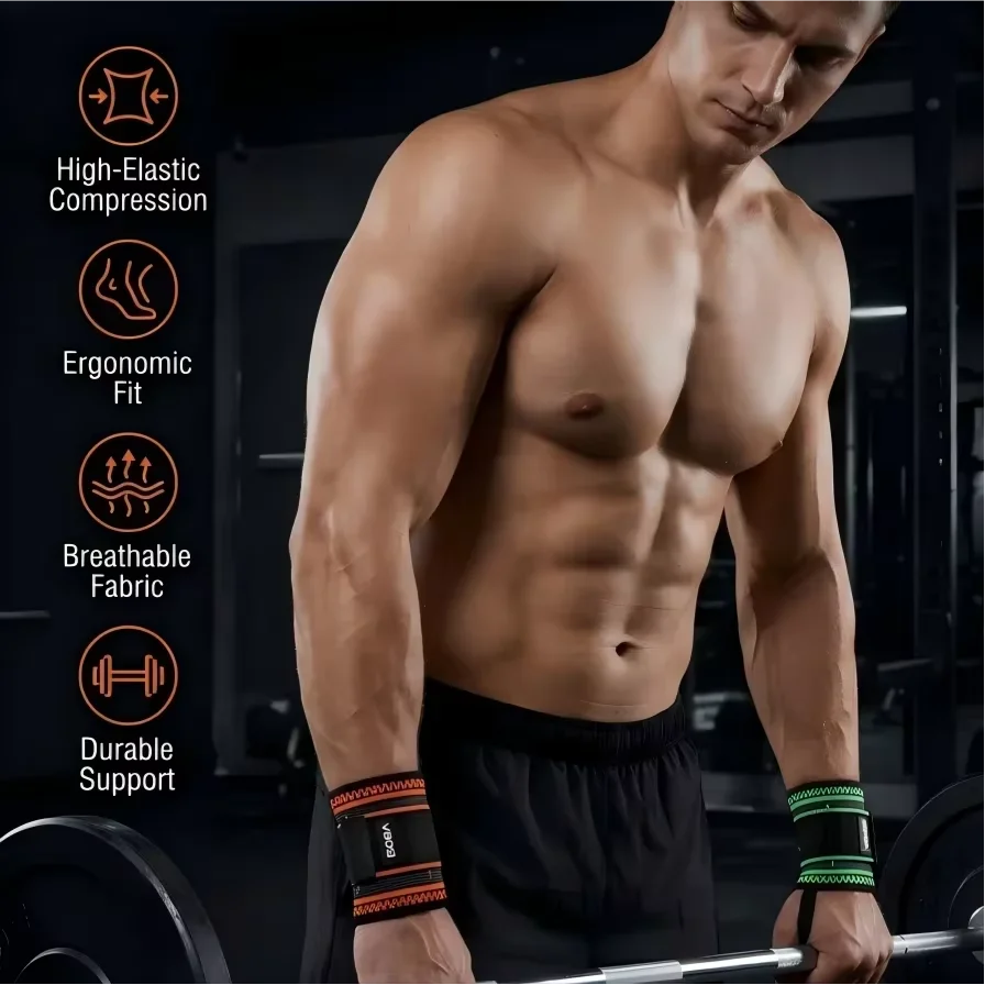 VBOSI 조절 가능한 손목 보호대 통기성 압박 손목  - Crossfit Workout Gear 리뷰 및 가격